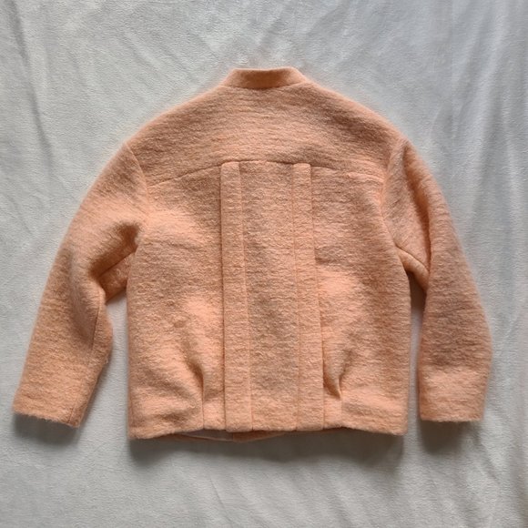H&M blush mohair blend bomber - Picture 2 of 3
